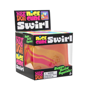 NeeDoh Nice Cube Swirl squishy i orange i original emballage