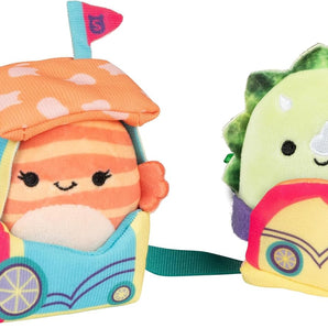 Squishmallows Bamser Micromallows 4-Pack Mini-Figurer med Tilbehør 6 cm