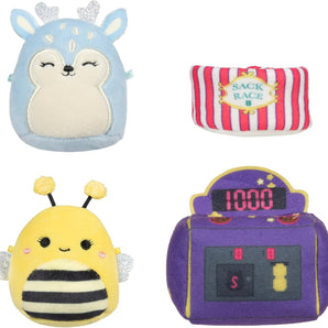Squishmallows Bamser Micromallows 4-Pack Mini-Figurer med Tilbehør 6 cm