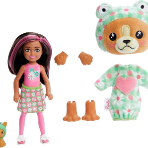 Barbie Dukke Cutie Reveal Chelsea Frø Kostume & 6 Overraskelser 13 Cm