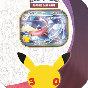 Pokémon Kort 30th Celebration Greninja ex Tin med 4 Boosterpakker