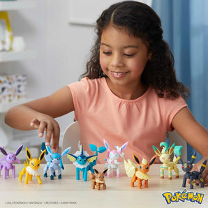 MEGA Pokémon Byggesæt Eevee og Alle Eevolutions 470 Dele 9 Figurer