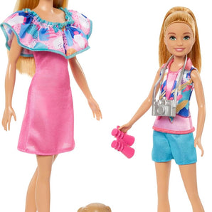 Barbie & Stacie Dukke Sæt med 2 Hunde 30 cm