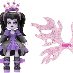 Roblox Royale High Dark Fairy Modedukke 7,5 cm med 9 Tilbehørsdele og Kode