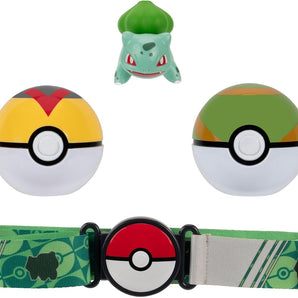 Pokémon Bælte Sæt Clip 'N Go Pokéball, Bulbasaur 5 Cm