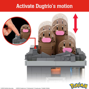 MEGA Pokémon Byggesæt - Mini Motion Dugtrio (350 Dele)