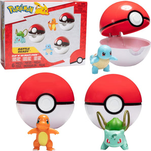 Pokémon Poké Ball Sæt Clip 'N' Go 3-Pack