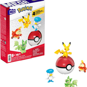 MEGA Pokémon Byggesæt Paldea Starter Team & Pokéball 79 Dele