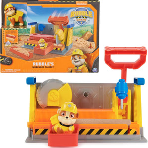 Paw Patrol Figur Rubble med Værksted 18 cm