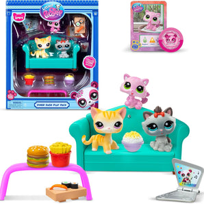 Littlest Pet Shop Figurer Diner Dash Figurpakke med Tilbehør 5 cm