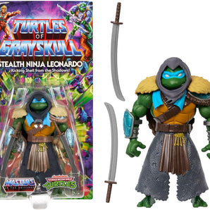 MOTU x TMNT Figur Leonardo Turtles of Grayskull Stealth Armor 14 cm