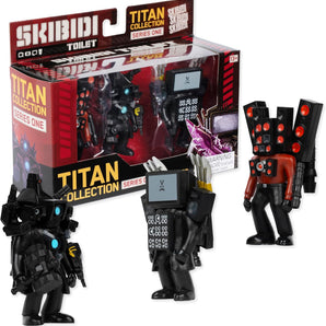 SKIBIDI Toilet Figurer Titan 3-Pack 5 Cm