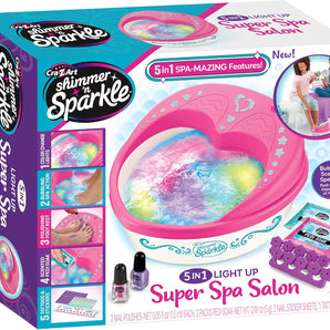 Shimmer 'N Sparkle 5-In-1 Spa med Lys og Tilbehør