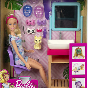 Barbie Dukke Sæt Self-Care Spa m. Tilbehør 30 Cm