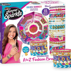 Shimmer 'n Sparkle DIY Kreativt Smykkesæt, +450 Perler og Tilbehør