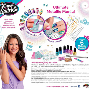 Shimmer ‘n Sparkle Neglesæt med 6 Farver +8 År