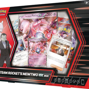 Pokémon Kort Team Rocket's Mewtwo Ex Box m. 4 Boosterpakker