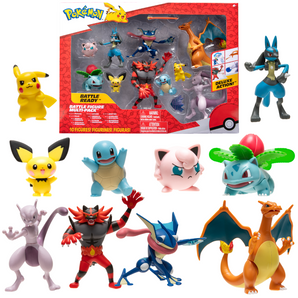 Pokémon Figurer 10-Pack Multipakke 5-11 Cm - Værdipakke