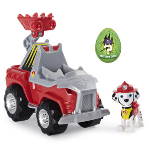 Paw Patrol Figur Marshall med Brandbil og Surprise Dinosauræg