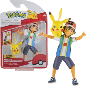 Pokémon Figur Ash & Pikachu 11 cm