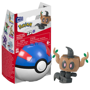 MEGA Pokémon Byggesæt Phantump Figur og Pokéball 25 Dele