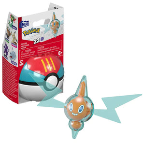 MEGA Pokémon Byggesæt Rotom Figur og Pokéball 17 Dele