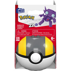 MEGA Pokémon Byggesæt Sableye Figur og Pokéball 24 Dele