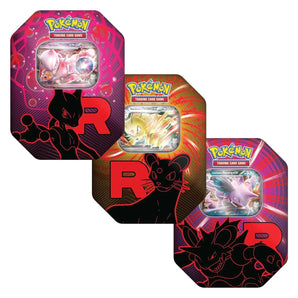 Pokémon Kort Destined Rivals Tin Fall Ex Team Rocket - 4 Booster Pakker