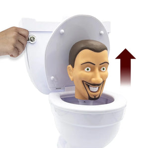 Skibidi Toilet Figur Mystery Toilet med Lyd og Pop-up Funktion og Tilbehør